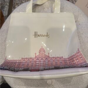 Harrods Ivory Tote with Architectural Print